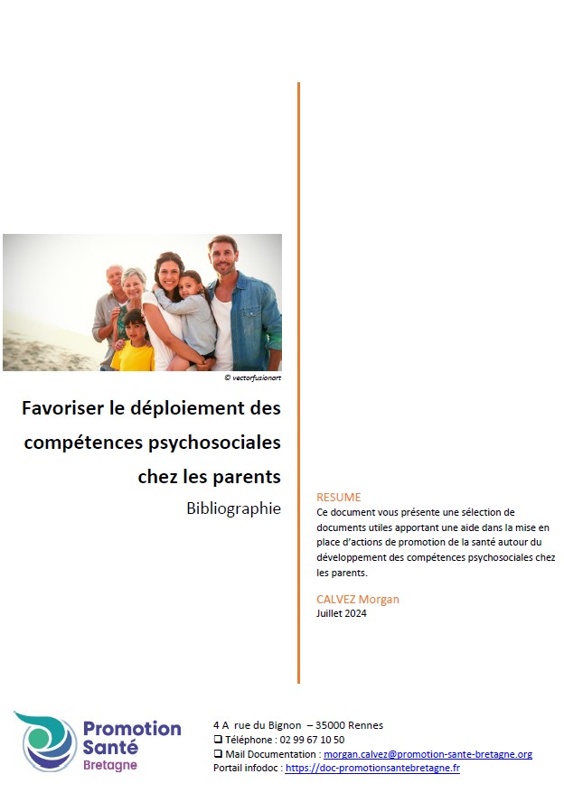Favoriser le déploiement des compétences psychosociales chez les parents