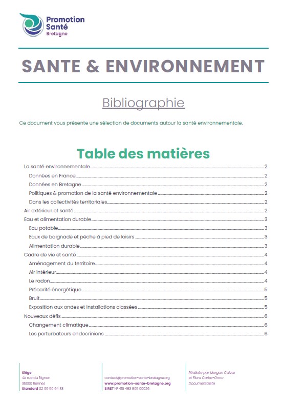 Santé & environnement