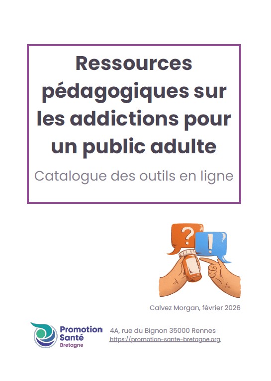 Ressources pédagogiques sur les addictions pour un public adulte – Catalogue des outils en ligne