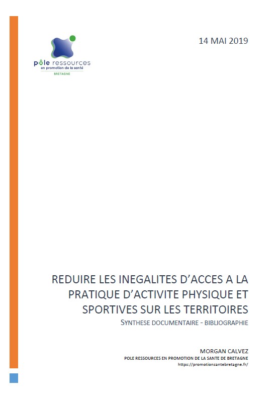 Réduire les inégalités d&rsquo;accès à la pratique d&rsquo;activité physique et sportive sur les territoires