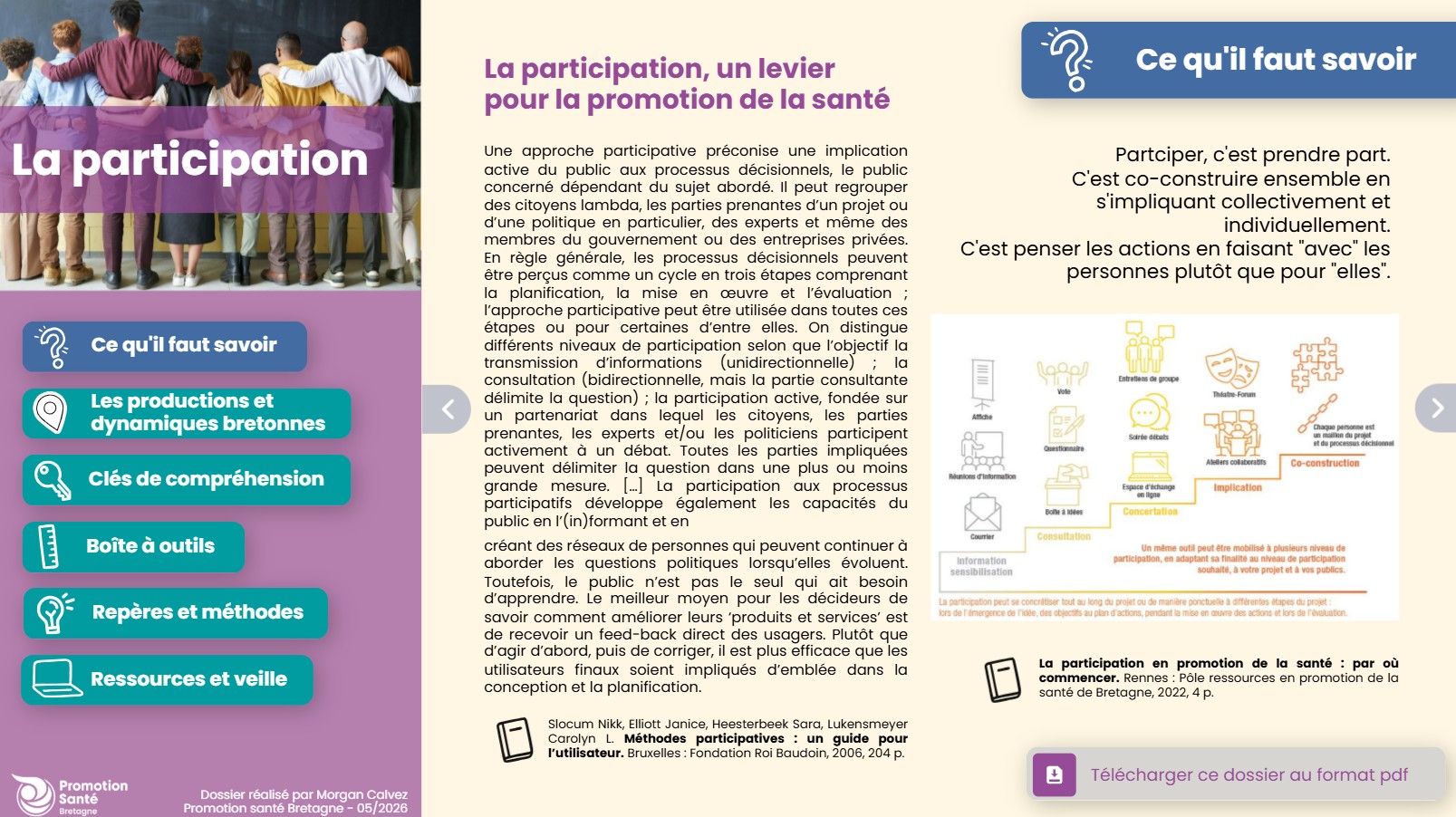 La participation, un levier pour la promotion de la santé