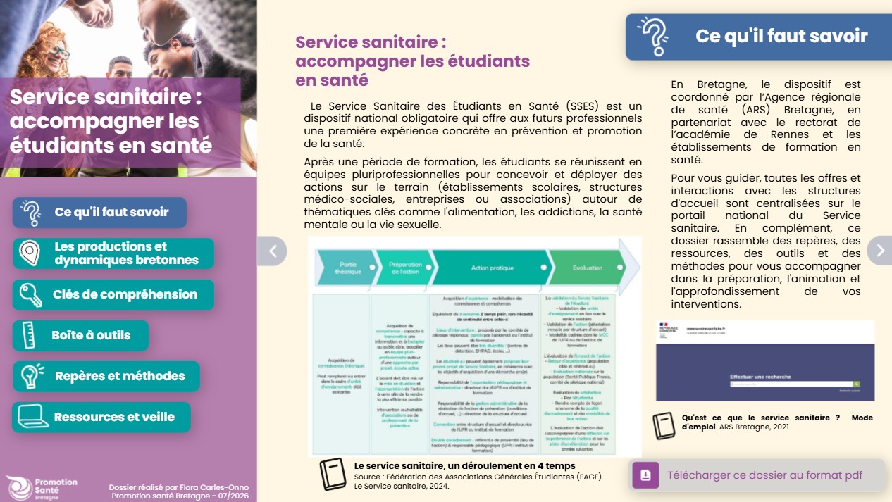 Service sanitaire : accompagner les étudiants en santé