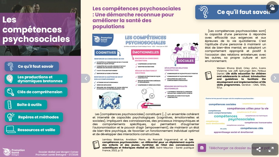 Les compétences psychosociales : une démarche reconnue pour améliorer la santé des populations